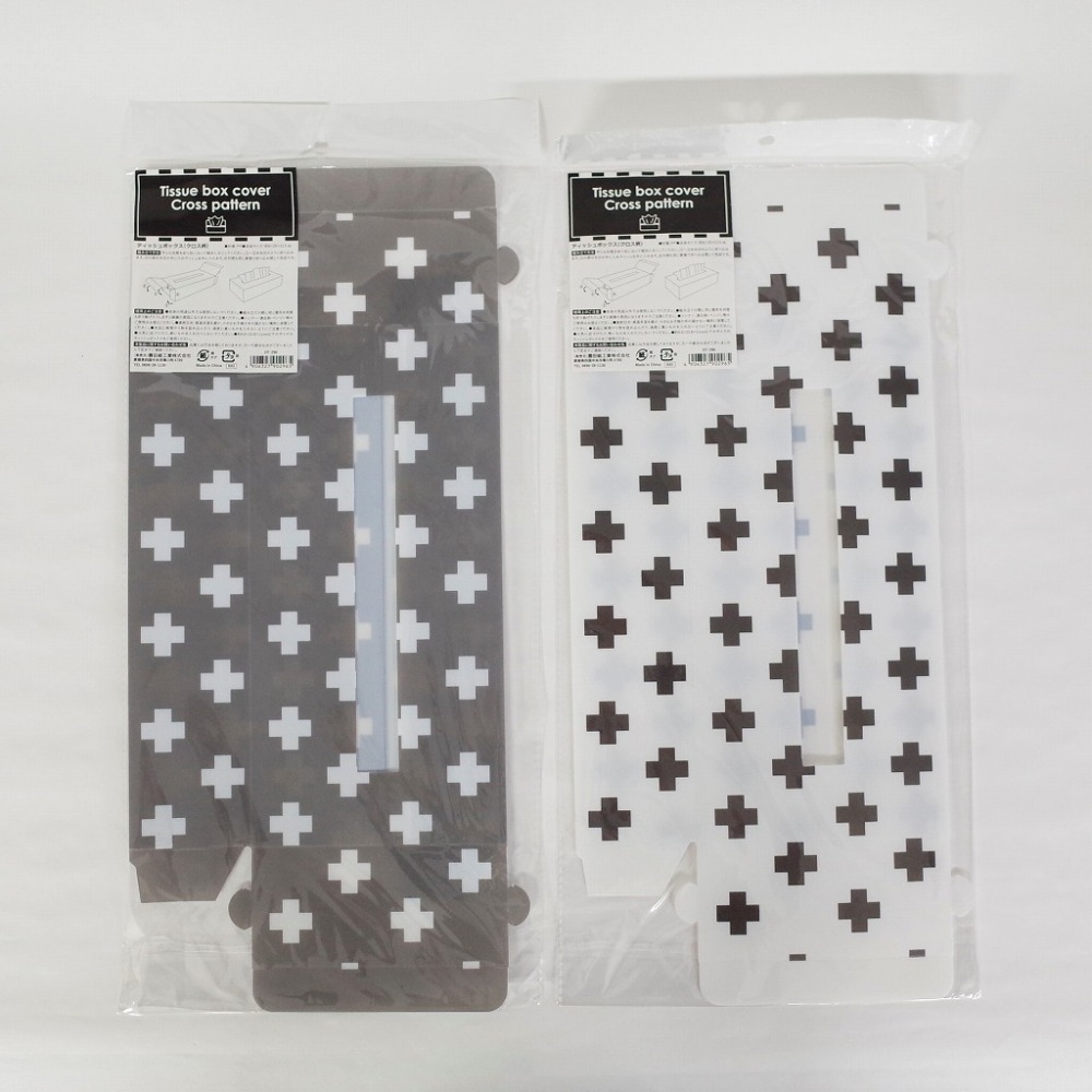 ティッシュボックス クロス柄 OT-296 / 10入